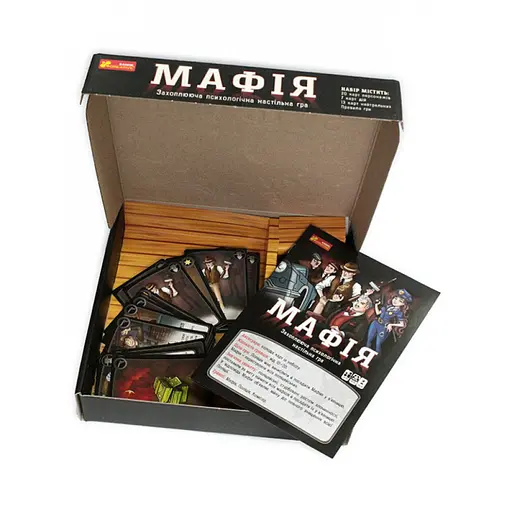 Настільна гра "Мафія" 12120095, 20 карток з персонажами - фото 3