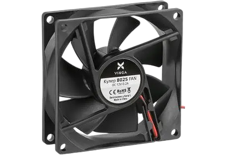 Вентилятор Vinga 8025 Black