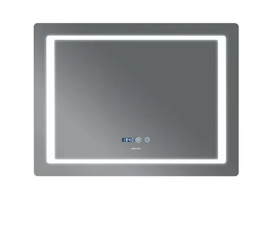 Зеркало Mixxus Style MR03-80x60 (часы, LED-подсветка, антизапотевание) (MI6005) - фото 2