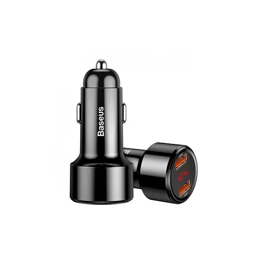 Автозарядное устройство Baseus Magic Series Digital Display PD 3.0 QC 4.0+ 45 W USB + Type-C - фото 1