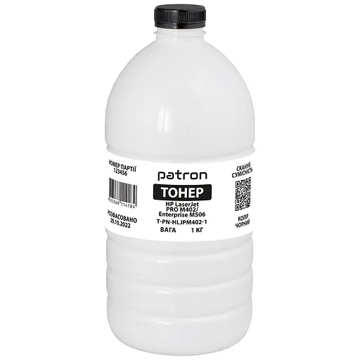 Тонер Patron HP LJ M402/M403/M426/M427, Canon LBP212/214/215, MF421/426/428/429, 1 кг, (PN-HLJPM402-1) - фото 1