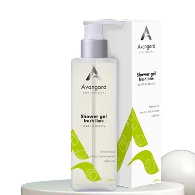 Гель для душа Fresh lime для чувствительной и сухой кожи A_Avangard Professional 250 мл - фото 1