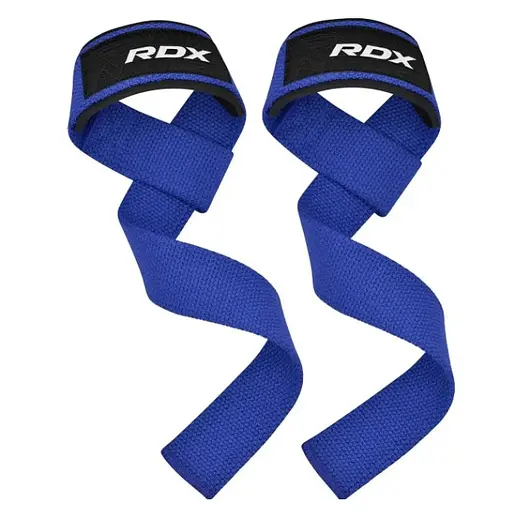 Лямки для тяги RDX W1 Gym Single Strap Blue Plus (WAN-W1U+) - фото 1