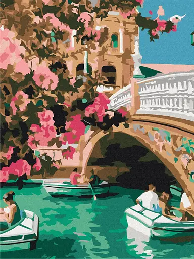 Картина за номерами на підрамнику Brushme Весняна Венеція