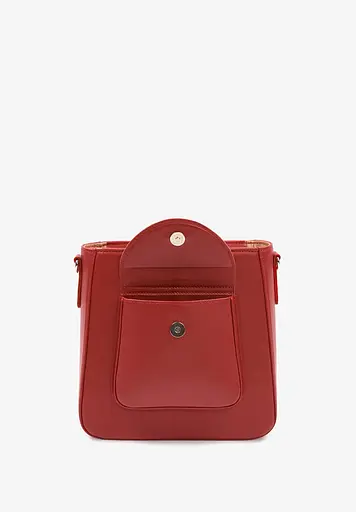 Жіноча шкіряна сумка Stella червона - фото 4