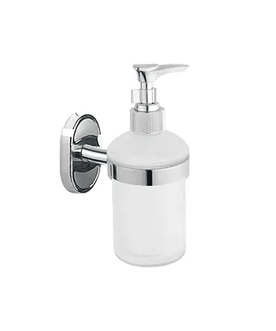 Дозатор для рідкого мила настінний скло Frap F1927 1/40, Хром - фото 1