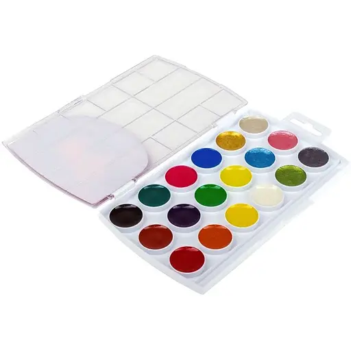 Набір медової акварелі Гамма Творчість 12+6 кольорів без пензлика - фото 2