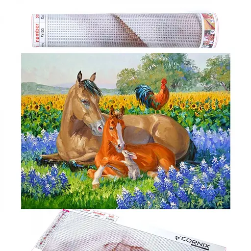 Набір алмазної мозаїки (вишивки) Cornix Art 40 x 30 см AY75 - фото 1