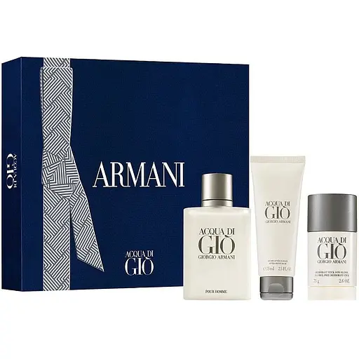 Набір Giorgio Armani Acqua di Gio 100 мл туалетна вода 75 g дезодорант 75 мл бальзам після бриття - фото 1