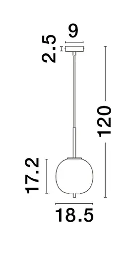 Світильник підвісний LATO Nova Luce 9624096 - фото 2