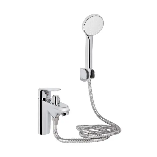 Смеситель для ванны Lidz Tani 011F на борт (c душевым гарнитуром) (k35) LDTAN011FCRM44977 Chrome - фото 1