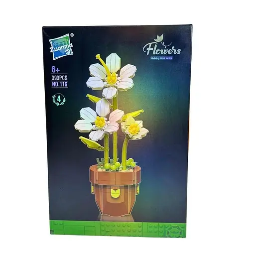 Конструктор цветы Flowers Zuanma NO116-4 детали 393 - фото 2