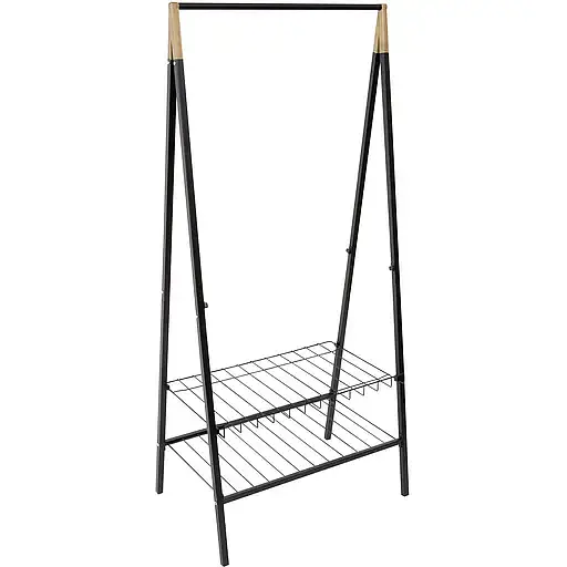 Вешалка для одежды Casa Si Garment Rack Bamboo Black (CS92308W04) - фото 1