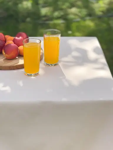 Водовідштовхувальна скатертина Бежевий однотон 380х140 см (+ 8 серветок 30х40) - фото 2