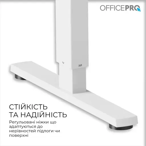 Комп'ютерний ігровий стіл Officepro ODE1470LWW Light Wood/White - фото 3