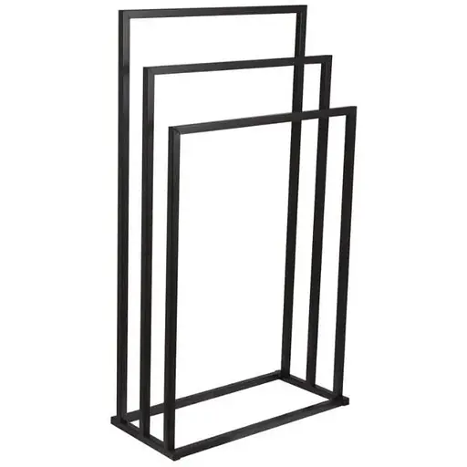 Вішалка для рушників Yoka Lonia3 black P.LONIA3-BLK Чорний матовий - фото 1