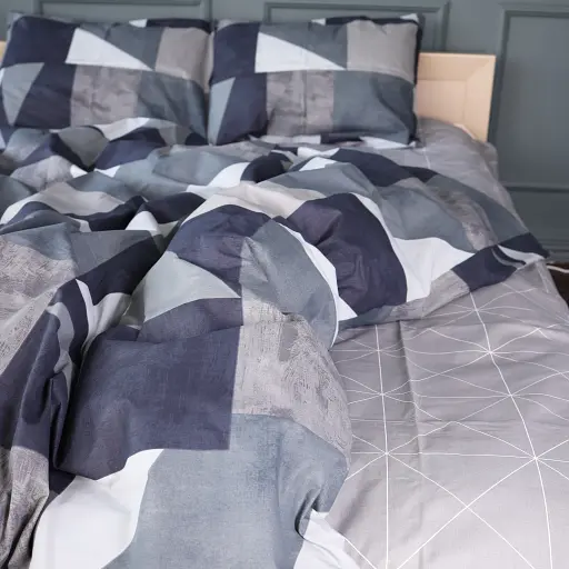 Комплект постельного белья Mirson 17-0850 Geometrica Ranforce Elite 160х220 см - фото 4
