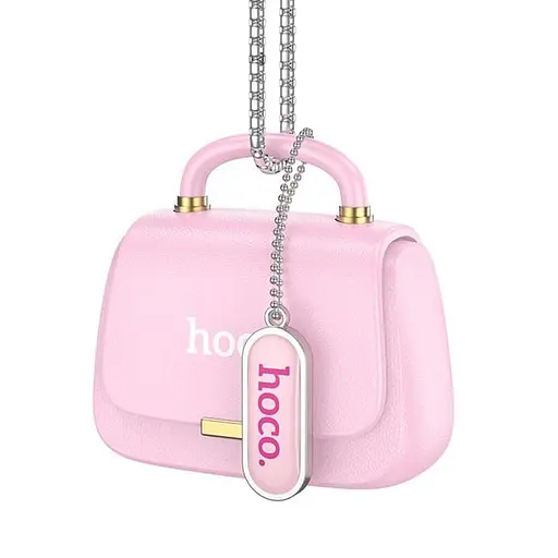 Беспроводные наушники Hoco DES35 Dawn handbag BT headset, BT5.3, 35mAh, 300mAh, 5.5h, Pink - фото 2