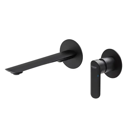 Змішувач для умивальника Koer KB-16028-05 вбудований KR5298 Чорний матовий - фото 1