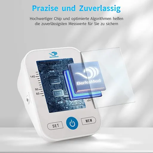 Монітор артеріального тиску BerkeMed Upper Arm з повністю автоматичним виявленням аритмії та вимірюванням пульсу - фото 2
