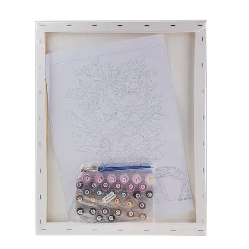 Набір для розпису по номерах "Ти - квітка, фіолетова" 40*50 см, IDEA2-GX47113, ТМ "99IDEAS" - фото 6