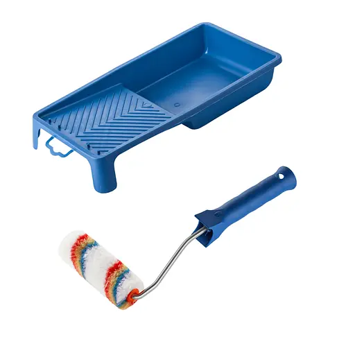 Валик "Елітаколор" 100х15 мм з ручкою та ванночка Polax (770-182) - фото 1