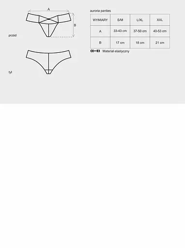 Трусики Obsessive Auroria L/XL синій - фото 7