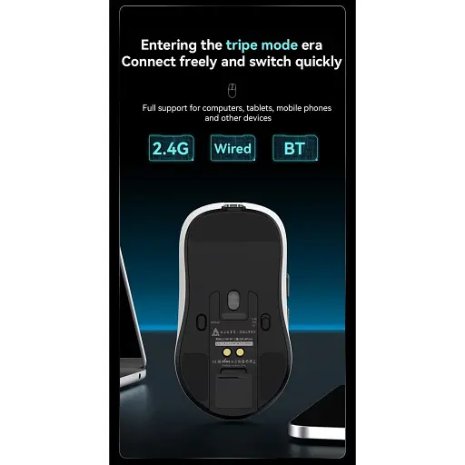 Миша Ajazz AJ159P MC Charging Dock Black (AJ159P-MC-B) [141349] - фото 8