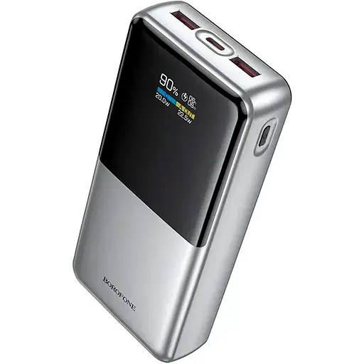 Внешний аккумулятор Borofone BJ75A Foinse 20000mAh 22.5W Silver (132911) - фото 2