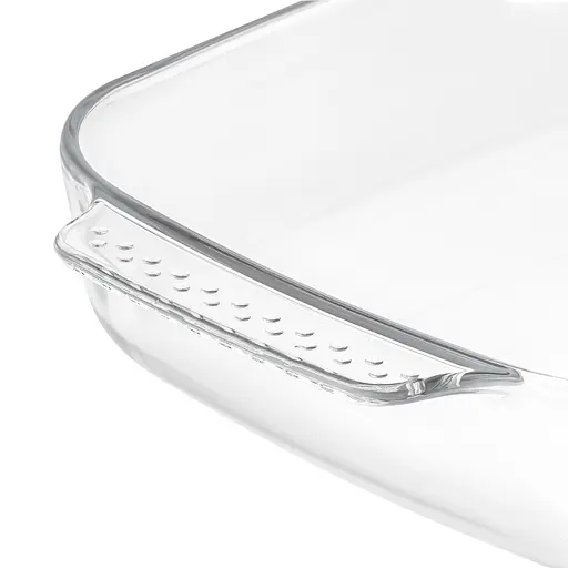 Набір деко прямокутних форми з жароміцного скла для запікання з ручками 3.1 л 2.5 л 1.8 л, Ristal Прозорий 86981 - фото 3