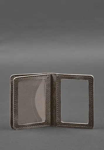 Кожаная обложка для водительского удостоверения, ID и пластиковых карт 2.0 темно-бежевая - фото 4