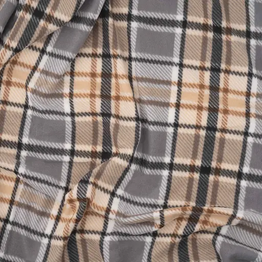 Плед Ardesto Fleece 100% полиэстер клетка серый 130 x 160 см (ART0721PB) - фото 5