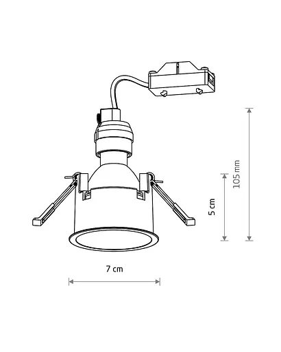 Точковий світильник Nowodvorski 10790 Cup GU10 1x10W IP20 шоколадний - фото 11