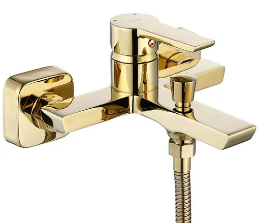 Смеситель для ванны Rea Argus gold настенный с изливом REA-B6409 Золотой - фото 2