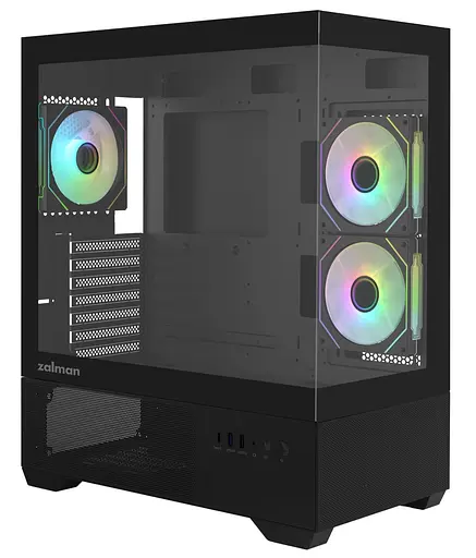 Корпус Zalman Chronix V2 Tempered Glass без БЖ Black (CHRONIXV2BLACK) - фото 1