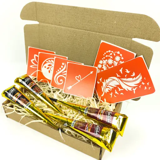 Набор хны с трафаретами для био-папа №3 henna-set-03 - фото 5