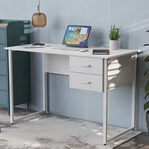 Компьютерный стол Ferrum-decor Таккота 75x100x70 белый ДСП Белый 16мм (FRD-102108)