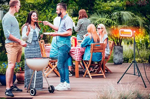 Инфракрасный обогреватель Neo Tools 2000 Вт, 24м2, 11.5х46х19 см, IP65 - фото 3