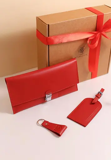 Набор кожаных аксессуаров для путешественника Сантьяго - фото 3