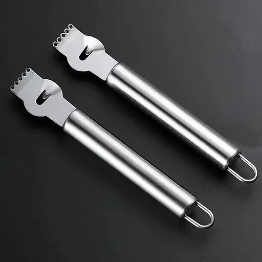 Нож пиллер терка кухонный для сыра шоколада и цедры лимона из нержавеющей стали 16.5 см, Kitchen Master Серебристый 87836 - фото 7