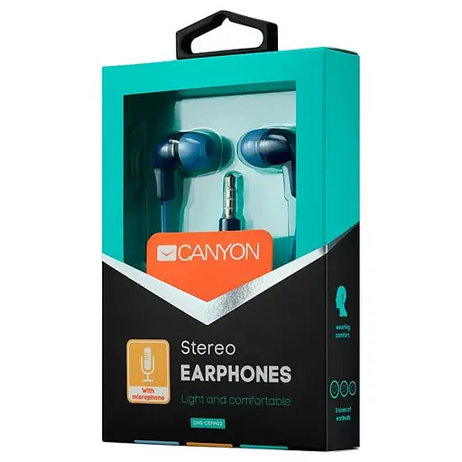 Блютуз-гарнітура Canyon CNS-CEPM02BL Blue (CNS-CEPM02BL) - фото 3