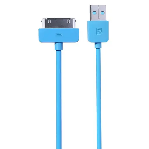 Кабель для iPhone 4, 4s - 30pin Remax Light 1 м голубой - фото 1