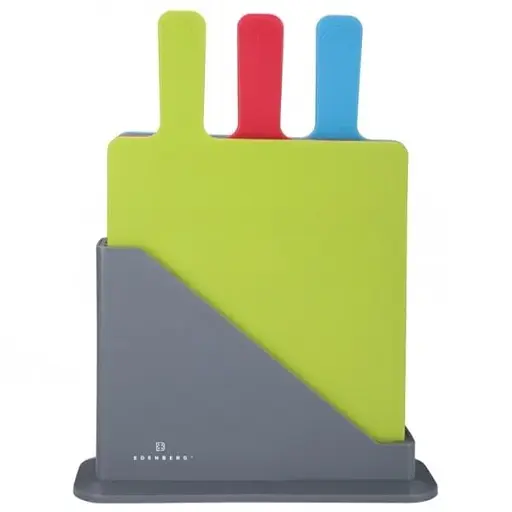 Кухонные разделочные доски Edenberg EB-11987 с подставкой 4 шт.