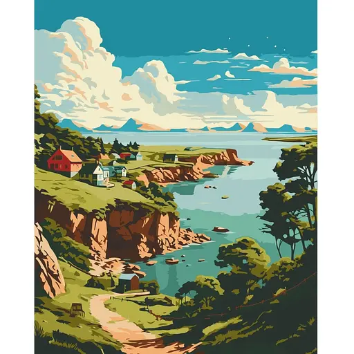 Набор для росписи ArtCraft Живописный залив 40 x 50 см (11039-AC)