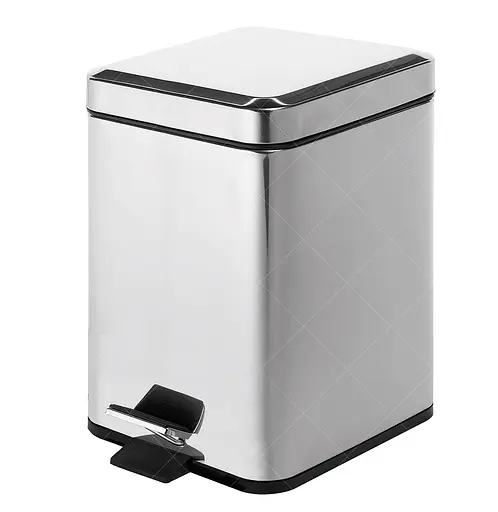 Відро для сміття Gedy Argenta з педаллю 5 л (2309-13) Хром