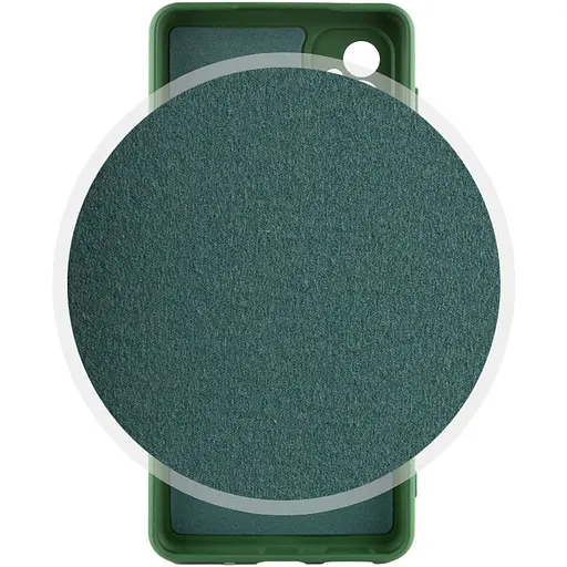 Чохол Silicone Cover Lakshmi Full Camera (AA) для Motorola Moto G24 Зелений / Dark green - фото 3