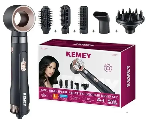 Фен для волос Esonstyle Kemey 6 в 1 CFJ-KM-9205
