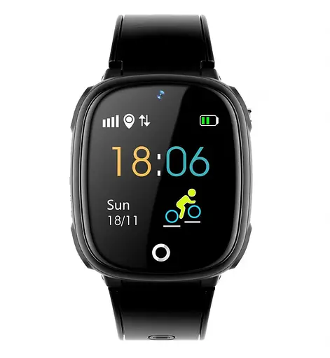 Подарунковий дитячий смарт-годинник Lemfo HW11 4G Aqua Plus з камерою і GPS-відстеженням водонепроникний чорний - фото 3