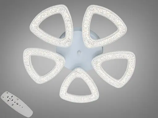 Стельова LED люстра Diasha чорна 53W пульт - фото 1