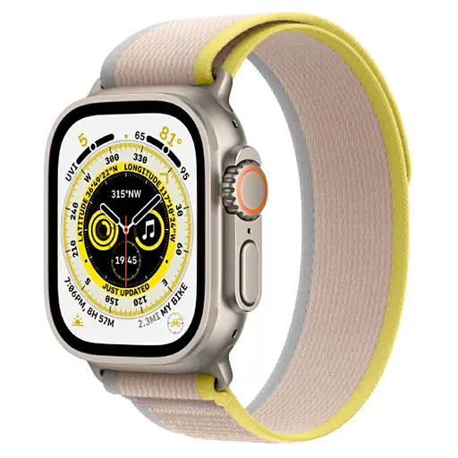 Ремешок Hoco WA14 Original series для Apple watch (38/40/41mm) Yellow with White